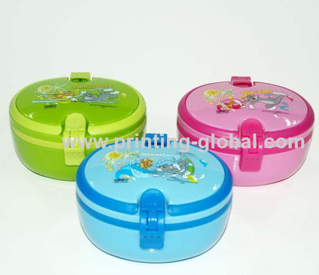 Tiffin Box With Cartoon Design Thermal Transfer Printing Foil