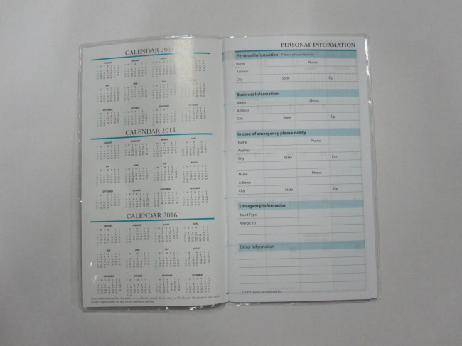 PP softcover 2 year planner/notepad single subject 