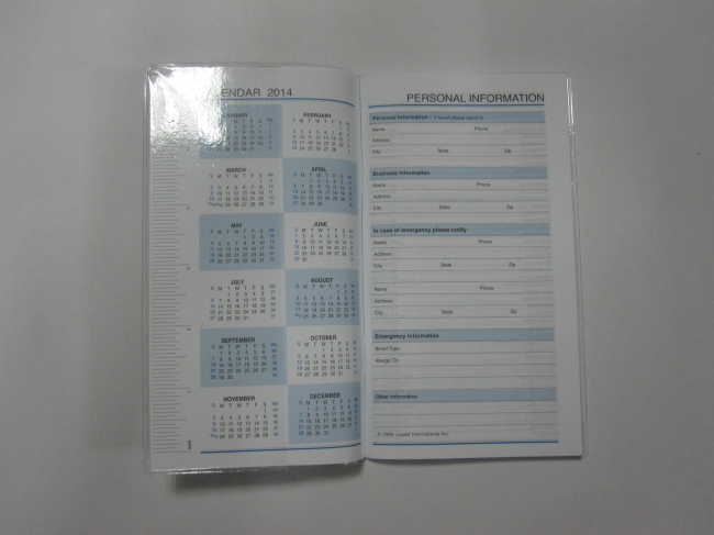 PP softcover weekly planner/notepad 