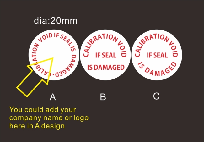 Custom Round Security Calibration Stickers,Round Tamper Evident Calibration Labels,Destructible Calibration Stickers