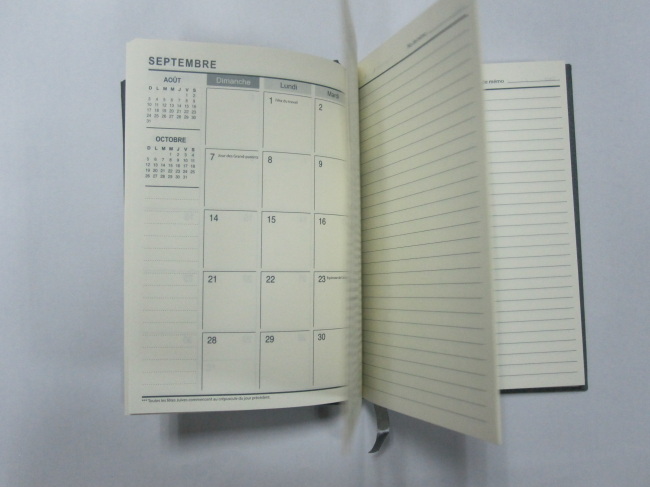 2 subject hardboundagenda/notebook/planner