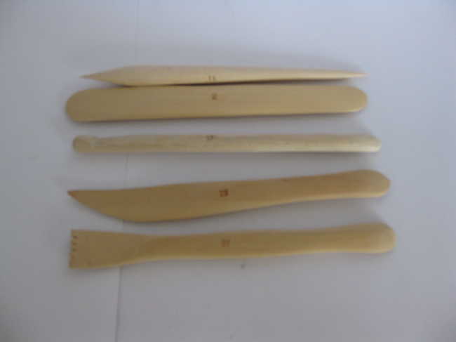 bamboo clay sculpture knife with different size