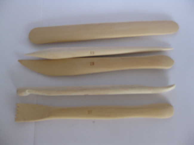 bamboo clay sculpture knife with different size