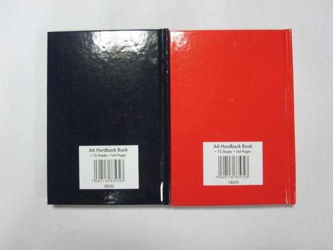 A6 2 subject college ruledhardbound notepad/notebook 