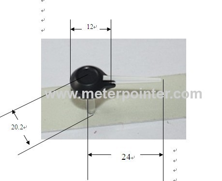 Stepper motor indicator without shaft.