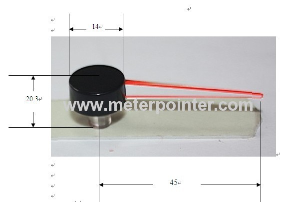 Automobile speedometer pointer without shaft