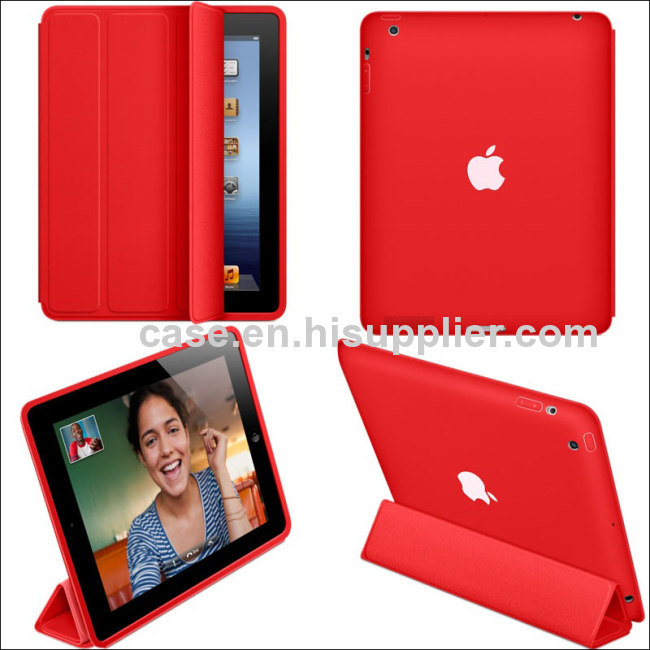 for ipad 4 3 2 smart case cover,wake and sleep,pu