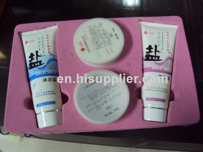 cosmetic package of plastic bag