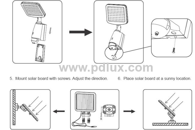 Solar Power Sensor Lamp PD-SLL80