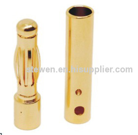 4.0MM gold plated banana plug 