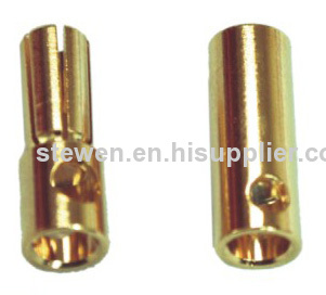 5.0/5.5MM gold plated banana plug 