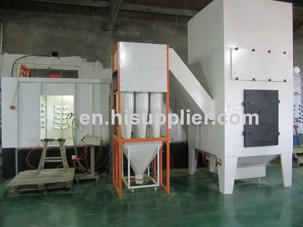 multi cyclone after filter powder recovery system of spray paint booth