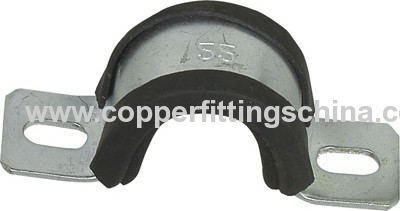 carbon steel rubber cushioned P shaped tube clamp