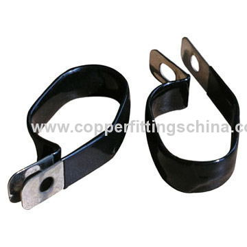 carbon steel rubber cushioned P shaped tube clamp