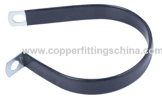 carbon steel rubber cushioned P shaped tube clamp