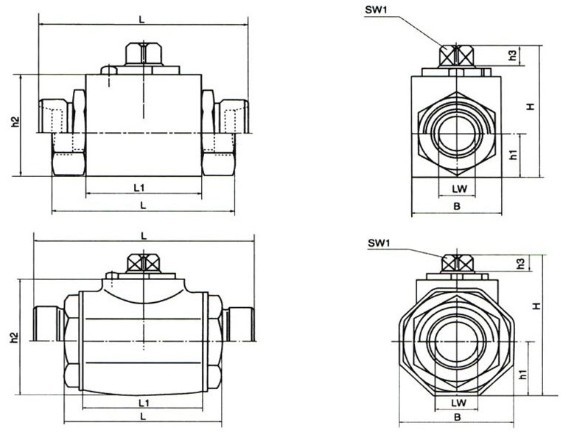 KHB-LR High Pressure Ball Valve