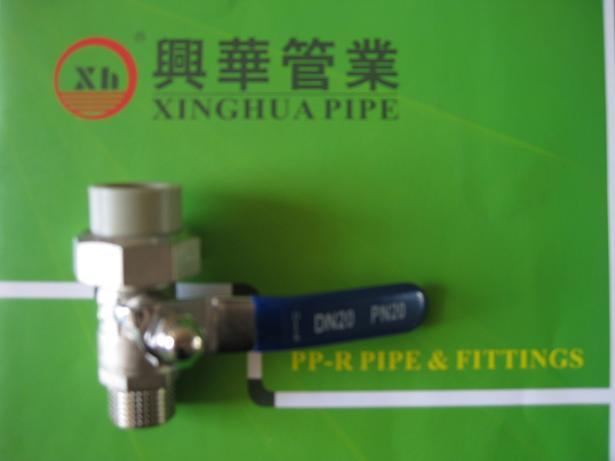 PPRC fittings and pipeplumbing material PPRC MALE Ball Valve with Union