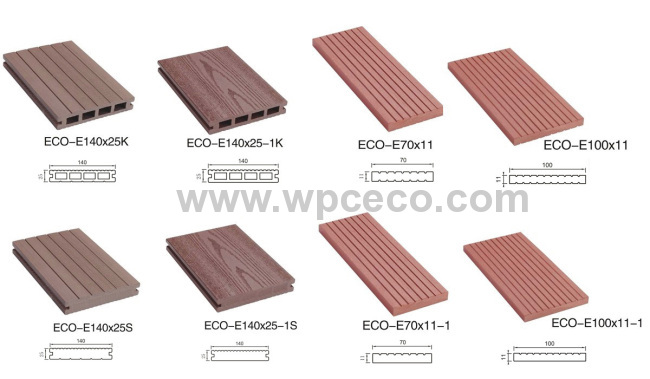 100% recyled, waterproof wpc decking and railing landscap platform