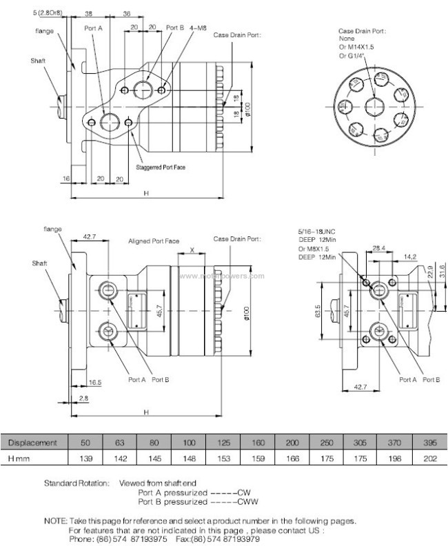 OMR orbit hydraulic motor