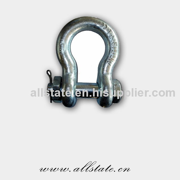 Round Pin Anchor Shackle For Pipe Connect