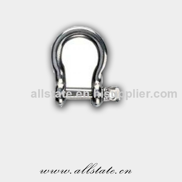 Shackle With Red Pin And Link Chain Shackle