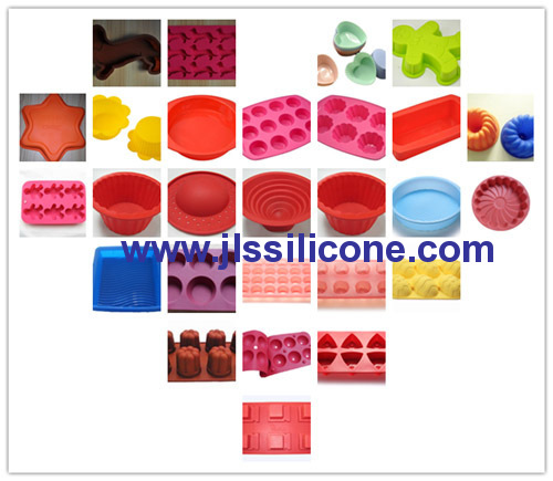 big pink heart silicone baking pan molds
