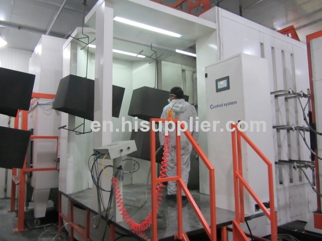 easy operate powder coating spray booths