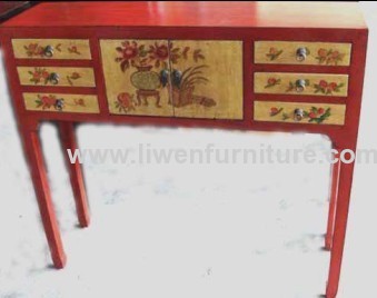 Chinese Mongolia painting side table