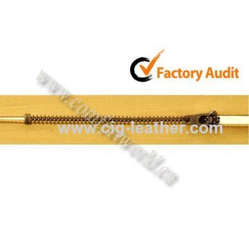 gold brass zipper metal zipper 