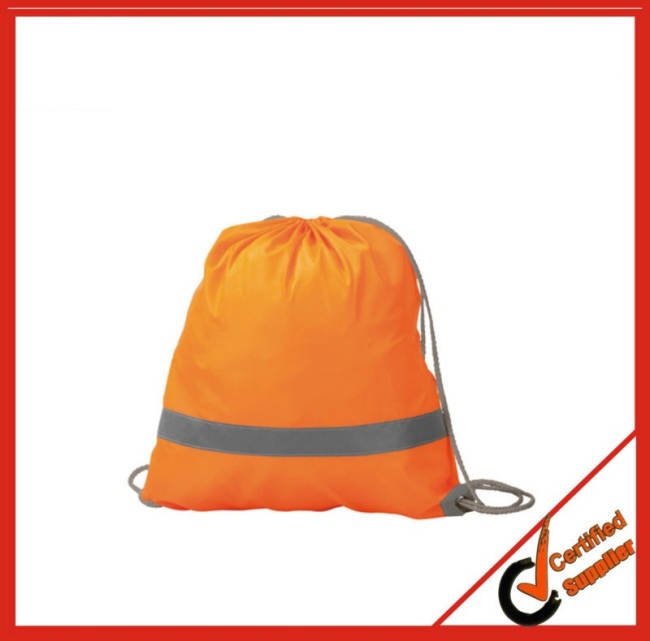 Promotional Customized Reflective Drawstring Bag 