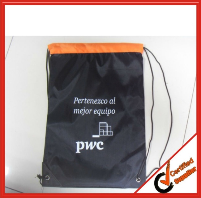 Most Popular Best Selling 210D Polyester Drawstring Bag 