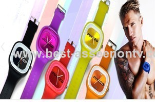 Hot sale New Fashion Designer Ladies sports brand silicone watch jelly watch 12 colors