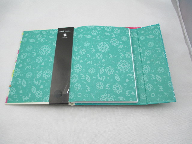 A5 hardcover notebook with three fold