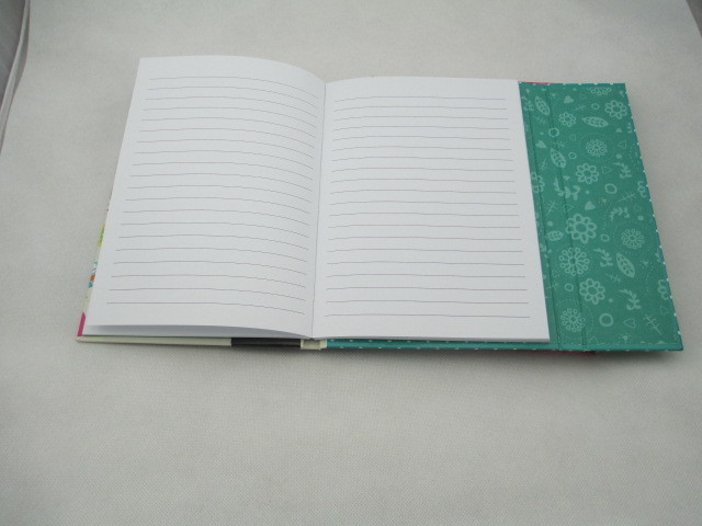 A5 hardcover notebook with three fold