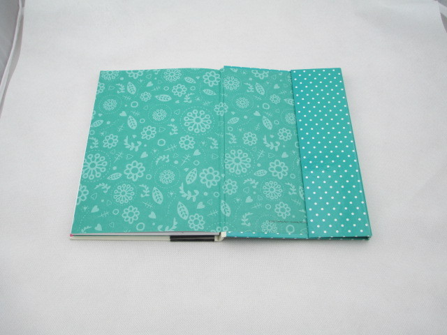 A5 hardcover notebook with three fold