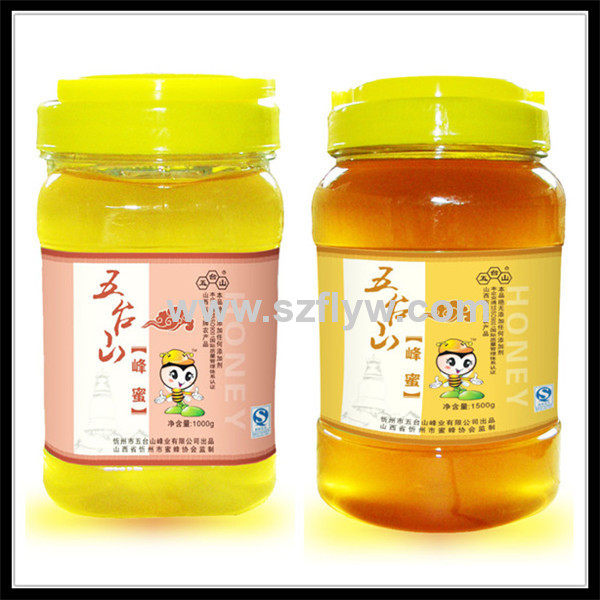 Custom Honey Glass/Plastic Bottle Packaging Self-adhesive Label Stickers