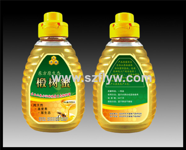 Custom Honey Glass/Plastic Bottle Packaging Self-adhesive Label Stickers