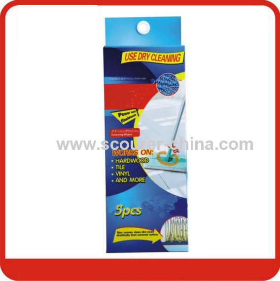 Non-woven floor cleaning wiper 26*10cm Frame size
