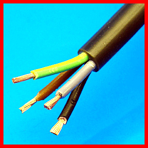 Copper conductor PVC insulated PVC sheathed round wire