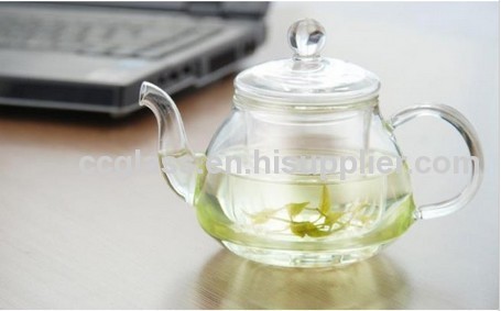 Mouth Blown Highly Transparent Glass Teapots Coffee Pots