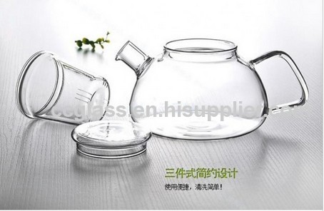 Mouth Blown Elegant Glass Teapot Coffee Pots