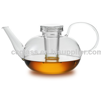 Highly Transparent Mouth Blown Glass Coffee Pots Teapots