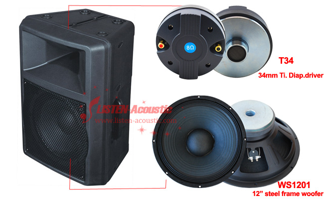 Portable Stage Passive / ActiveAudio Speaker PH12/PH12A