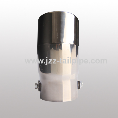 Universal stainless steel automobile exhaust tip