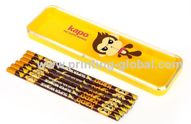Hot Stamping Printing Sticker For PP Pencil Package Box