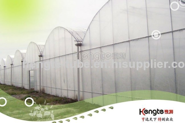 Fabricated metal plastic tube greenhouse
