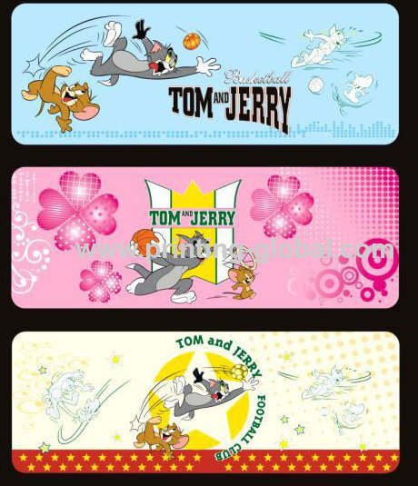 Hot Stamping Printing Sticker For Plastic kids Stationery Box