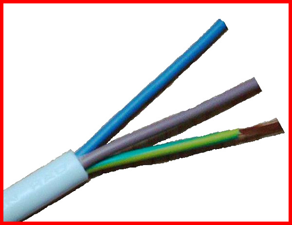 copper conductor PVC insulated PVC sheathed round cable