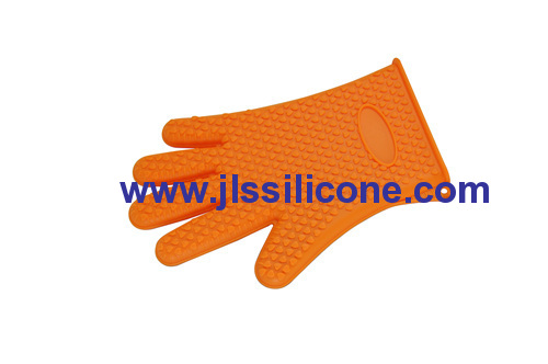 full finger and embossed silicone oven mitts glove and pot holder