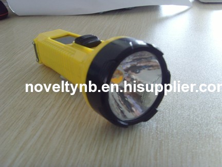 Enviromental rechargeable LED Flashlight 